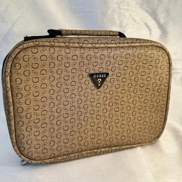 Guess Insulated Travel Bag Lunch Kit Makeup Bag - Picture 1 of 4